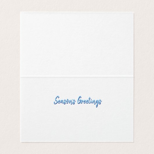 Polar Bären & Cubs niedliche Faltschachtel Weihnac (Innenseite Aufgefaltet)