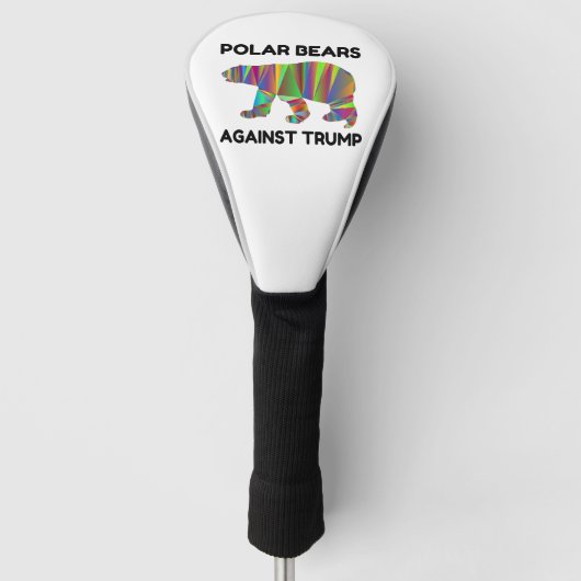 Polar-Bären gegen Trump Golf Headcover (Vorderseite)