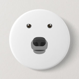 Polar Bären Gesicht Kostüm Karneval Extravagante K Button