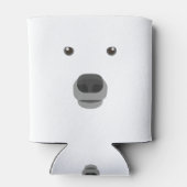 Polar Bären Gesicht Kostüm Karneval Extravagante K Dosenkühler (Rückseite)