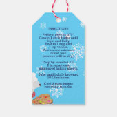 Polar Bären Schokoladenchip-Mischung in einem Glas Geschenkanhänger (Rückseite)