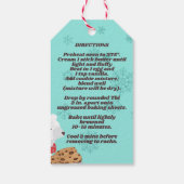 Polar Bären Schokoladenchip-Mischung in einem Glas Geschenkanhänger (Rückseite)