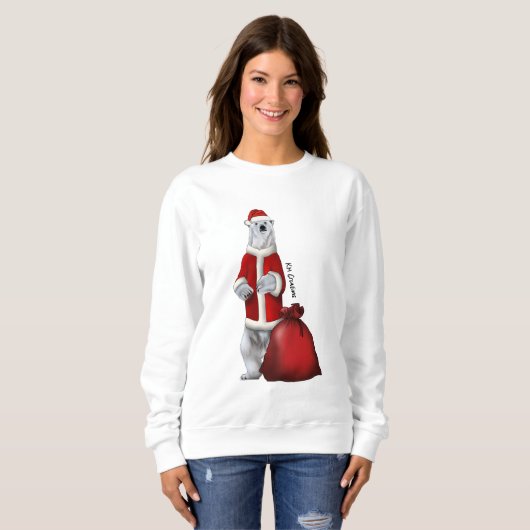 Polar Bären-Urlaubspulli Sweatshirt (Vorne ganz)