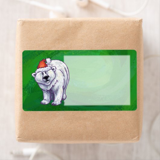 Polar Bären Weihnachten auf Grün (Insitu)