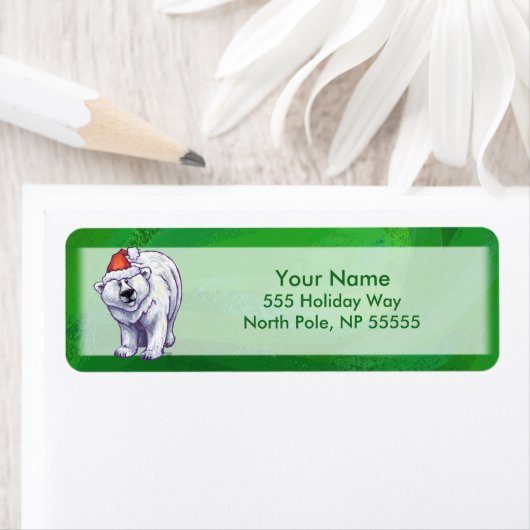 Polar Bären Weihnachten auf Grün (Insitu)