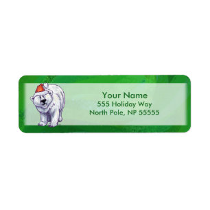 Polar Bären Weihnachten auf Grün