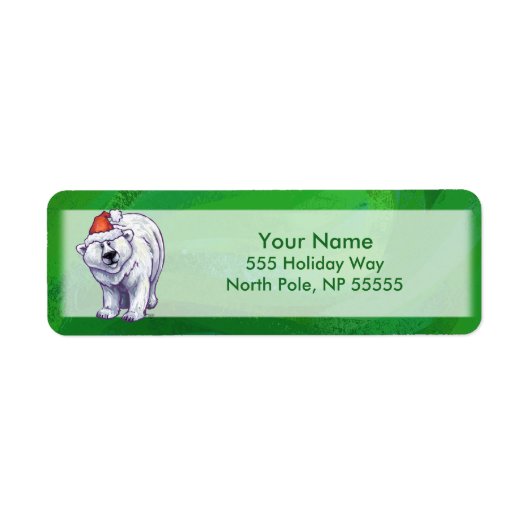 Polar Bären Weihnachten auf Grün (Vorne)