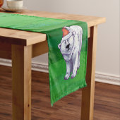 Polar Bären Weihnachten auf Grün Kurzer Tischläufer (Beispiel)
