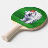 Polar Bären Weihnachten auf Grün Tischtennis Schläger (Vorderseite)