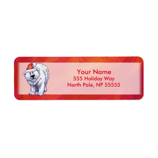 Polar Bären Weihnachten auf Rot (Vorne)