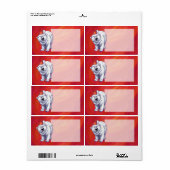 Polar Bären Weihnachten auf Rot (Vorne)