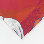 Polar Bären Weihnachten auf Rot Fleecedecke (Ecke)