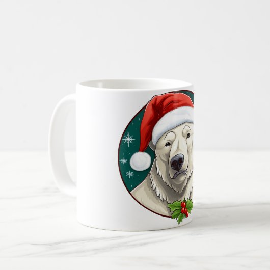 Polar Bären Weihnachten Kaffeetasse (Vorderseite Links)