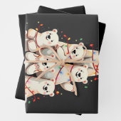 Polar Bären Weihnachtsbaum Frohe WeihnachtsWeihnac Geschenkpapier Set (Beispiel)