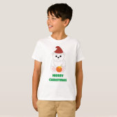Polar Bären Weihnachtsfeier Weihnachtsmannmütze Pe T-Shirt (Vorne ganz)
