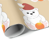 Polar Bären Weihnachtsschmuck Muster Geschenkpapier (Rolleneckpunkt)