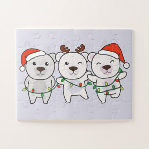 Polar Bären Weihnachtstiere Niedlich Polar Bear Ji Puzzle