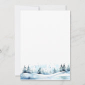 Polar Bären Winter Bärendusche Einladung (Rückseite)