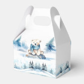 Polar Bären Winter Bärendusche Geschenkschachtel (Rückseite)