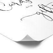 Polar Bärenkarten und Geschenkposter Poster (Ecke)