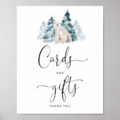 Polar Bärenkarten und Geschenkposter Poster (Vorne)