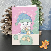 Polar-Bärenkuppe mit Weihnachtskohl Karte