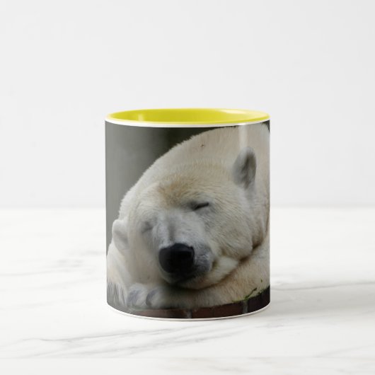 Polar_Bear_01 Zweifarbige Tasse (Mittel)