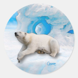 Polar Bear 1 - Aufkleber für den Umschlag