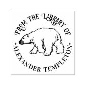 Polar Bear #1 Bibliotheksname Permastempel (Design)