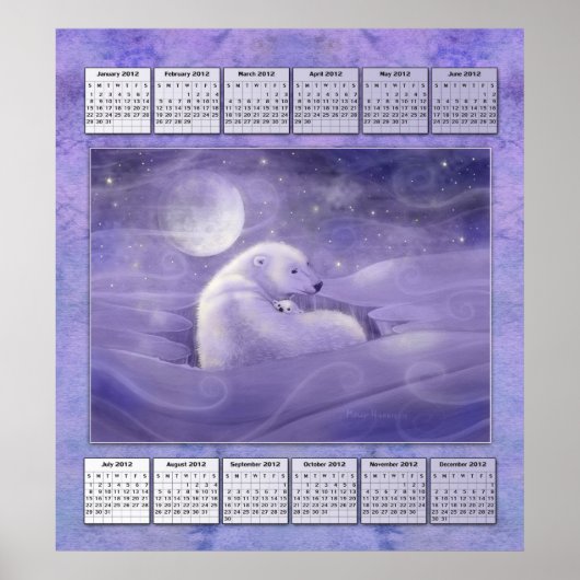 Polar Bear 2012 Year Calendar Poster (Vorne)