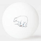 Polar Bear 3 Sterne Tischtennisball (Vorderseite)