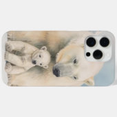 Polar Bear and Cub Arctic Elegante Case-Mate iPhone Hülle (Rückseite (Horizontal))