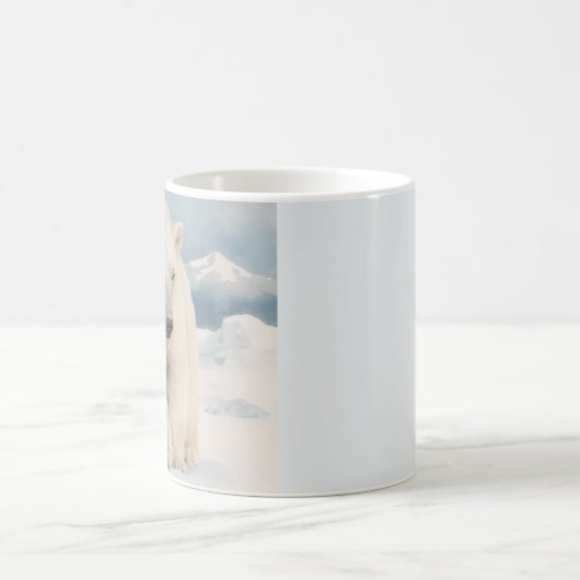 Polar Bear and Cub Arctic Elegante Kaffeetasse (Mittel)