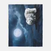 Polar Bear and Cube Fleecedecke (Vorderseite)