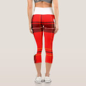 Polar Bear and Cube Kariert Scarfs Kariert Capri Leggings (Rückseite)