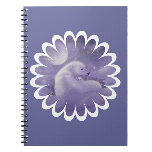Polar Bear and Cube Notebook Notizblock (Vorderseite)