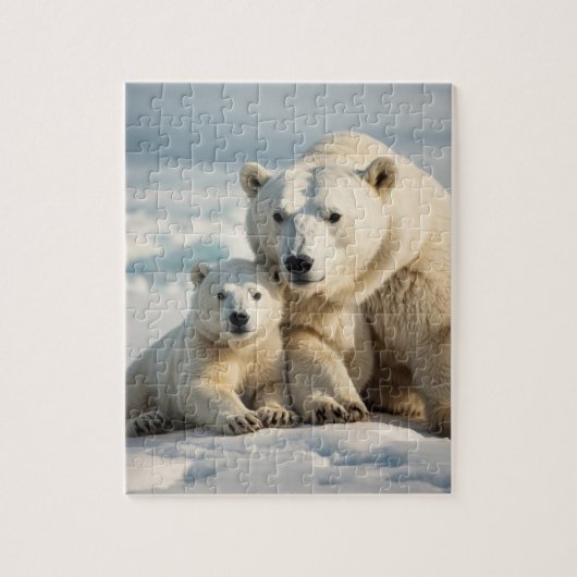 Polar Bear and Cube Puzzle (Vertikal)