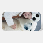 Polar Bear and Girl Case-Mate iPhone Hülle (Rückseite (Horizontal))