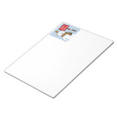 Polar Bear and Robin Christmas Greeting Notizblock (angewinkelt)