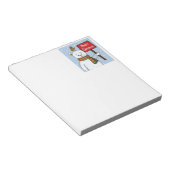 Polar Bear and Robin Christmas Greeting Notizblock (angewinkelt)