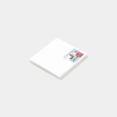 Polar Bear and Robin Christmas Greeting Post-it Klebezettel (angewinkelt)