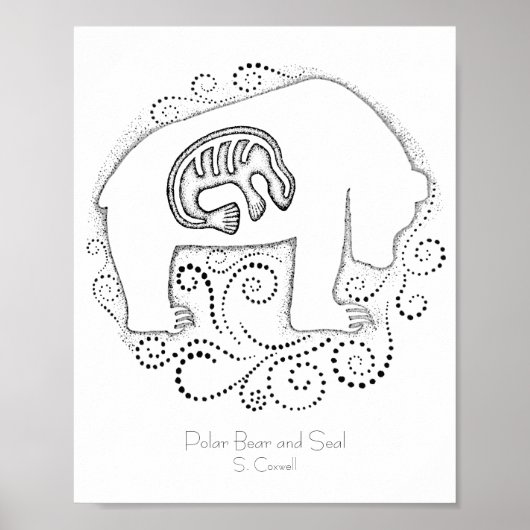 Polar Bear and Seal Poster (Vorne)