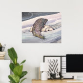 Polar Bear Angel Poster von Molly Harrison (Heimbüro)