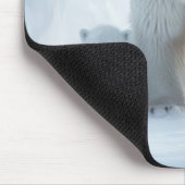 Polar Bear Animal Family Wandering Mousepad (Ecke)