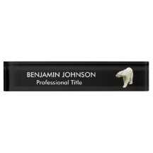 Polar Bear Animal in Black