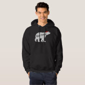 Polar Bear Animal Lover Xmas Weihnachtsmannmütze P Hoodie (Vorne ganz)