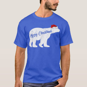 Polar Bear Animal Lover Xmas Weihnachtsmannmütze P T-Shirt