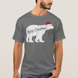 Polar Bear Animal Lover Xmas Weihnachtsmannmütze P T-Shirt