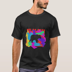 Polar Bear Animal Mosaik Puzzle T-Shirt
