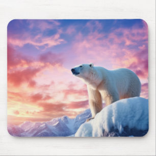 Polar Bear Animal Nature Majestic Wild Mousepad